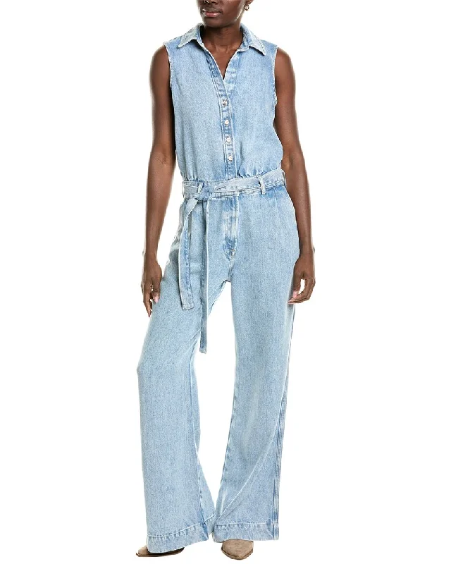 women's jumpsuits for casual gatherings7 For All Mankind Pleated Jumpsuit