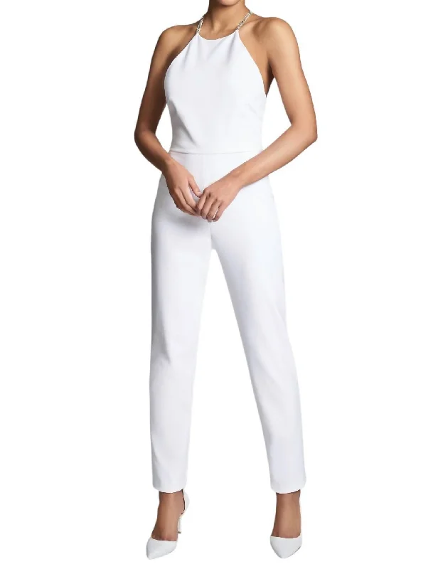 women's jumpsuits with pastel huesAlexa Jumpsuit In Ivory