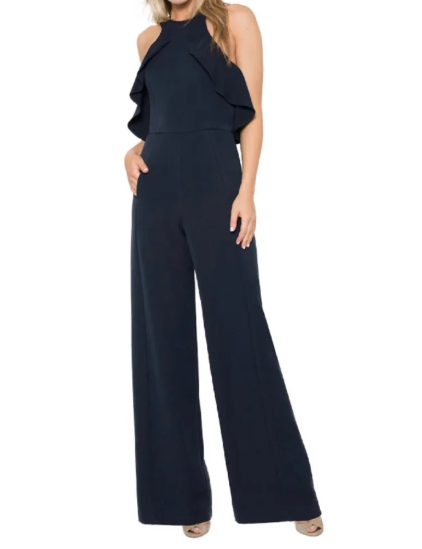 women's jumpsuits for all-day comfortBecca Jumpsuit In Pacific Blue