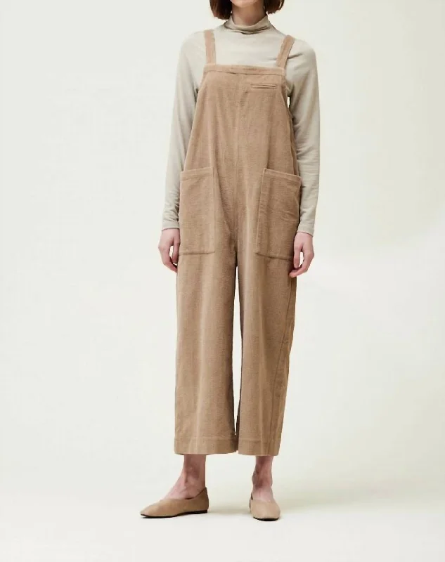 women's chic jumpsuitsCorduroy Jumpsuit In Fawn