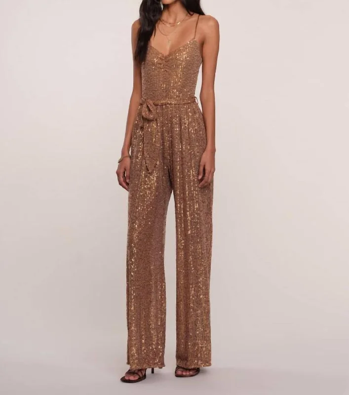 women's jumpsuits for dancingEmet Jumpsuit In Bronze