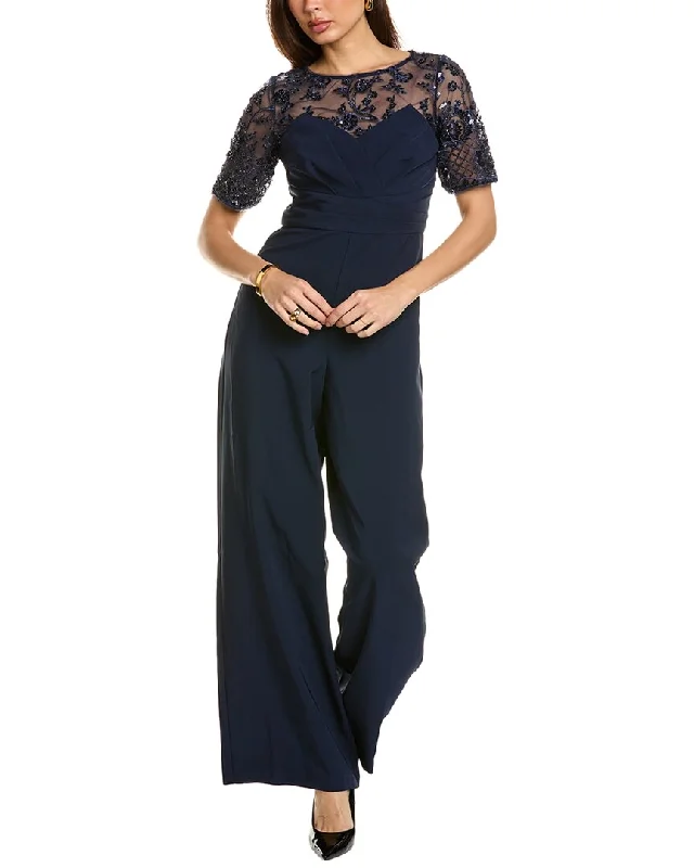 women's jumpsuits made of satinJS Collections Ida Palazzo Jumpsuit