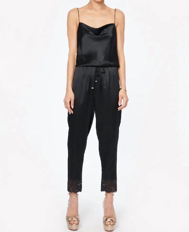 women's jumpsuits with halter necksLaresa Jumpsuit In Black