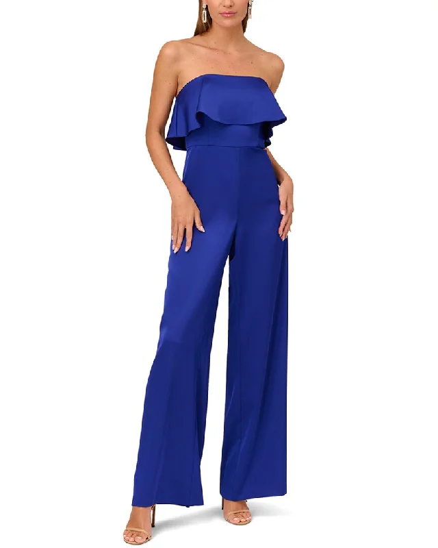 women's jumpsuits with solid colorsLiv Foster Strapless Popover Jumpsuit