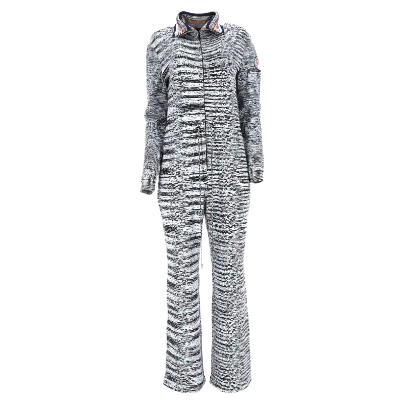 women's vintage jumpsuitsMissoni Space-Dye Collared Jumpsuit in Multicolor Wool