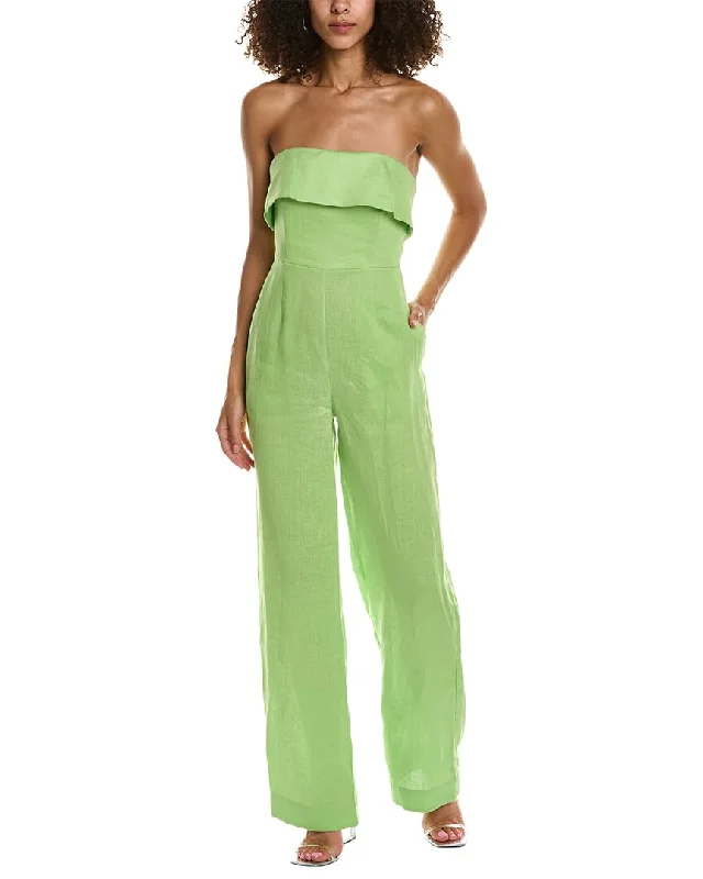 women's jumpsuits for yogaNicholas Chesa Linen Jumpsuit