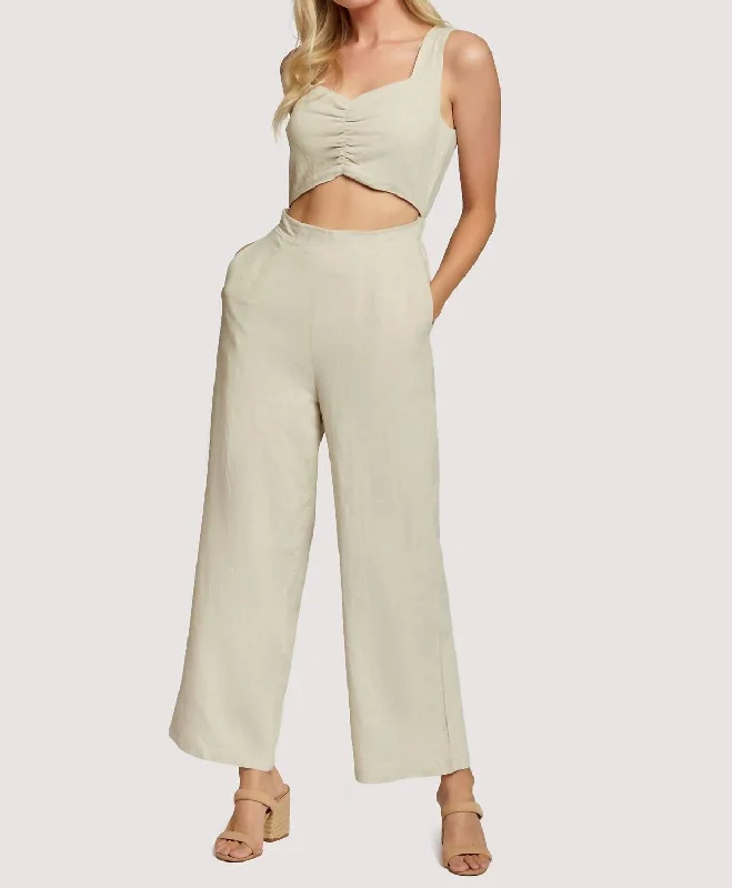 women's jumpsuits for gym sessionsPaducah Jumpsuit In Oatmeal