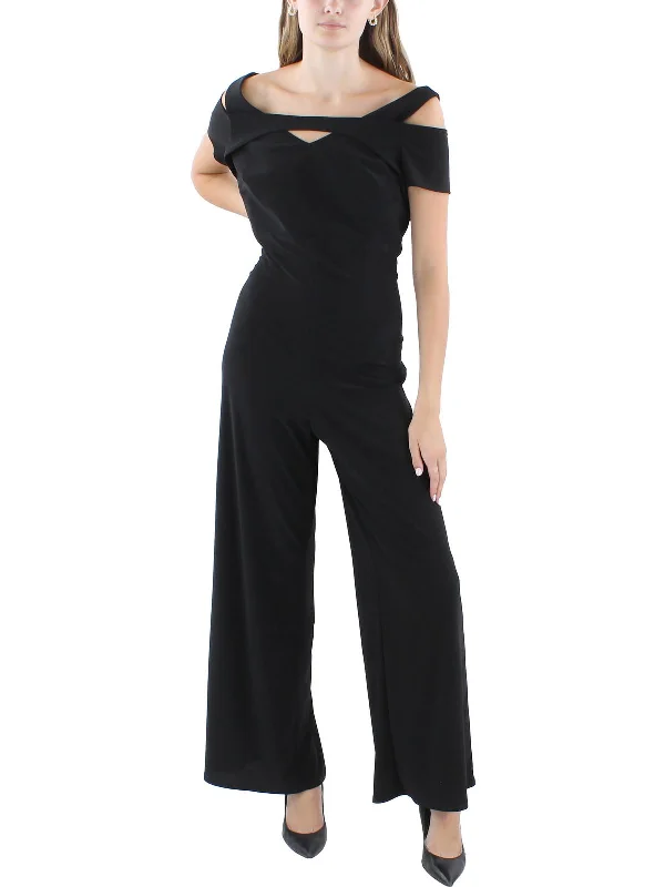 women's jumpsuits for eco-friendly choicesPetites Womens Solid Polyester Jumpsuit