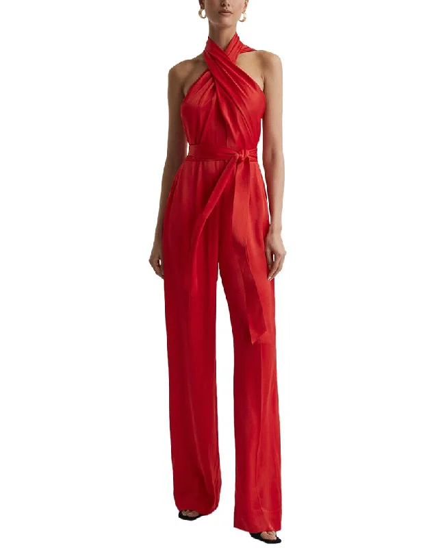 women's jumpsuits with rufflesReiss Jules Jumpsuit