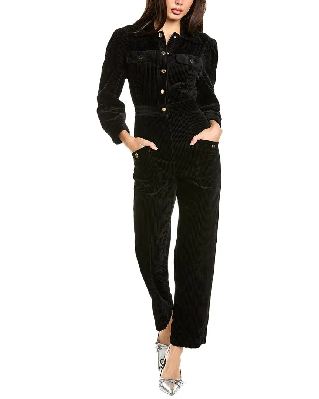 women's jumpsuits with buttonsSandro Corduroy Jumpsuit