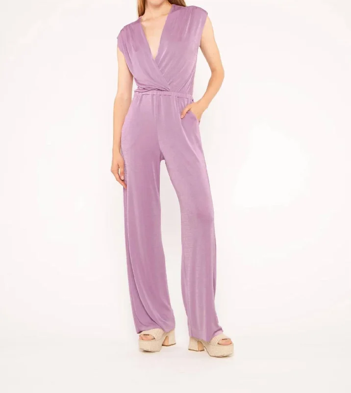 women's jumpsuits for springSlinky Jumpsuit In Lavender