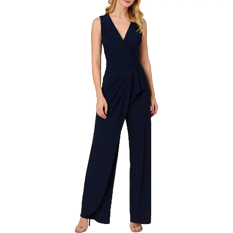 women's formal jumpsuitsWomens Pintuck Wide Leg Jumpsuit