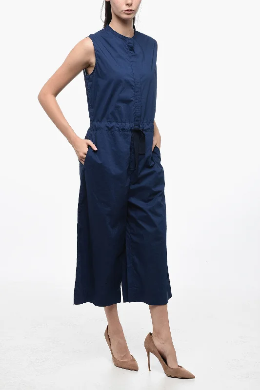 women's jumpsuits for dancingWoolrich Popelin Cotton Jumpsuit with Belt