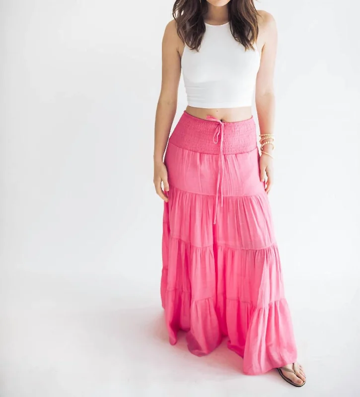 women's floral skirtsAlara Maxi Skirt In Pink