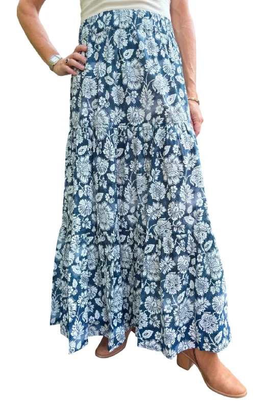 women's cool work skirtsAriana Maxi Skirt In Egyptian Blue