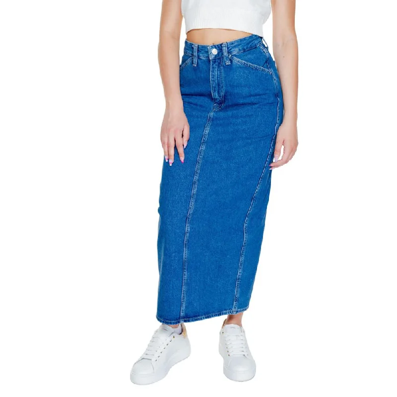 women's chic wrap skirtsCalvin Klein Jeans  Cotton Women's Skirt