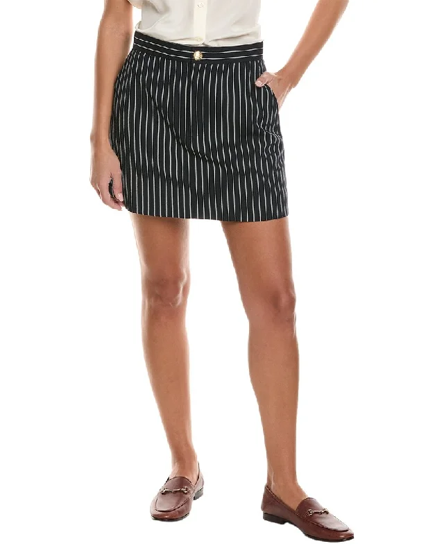 women's adventure-ready evening skirtsFRAME Denim Tailored Wool-Blend Mini Skirt