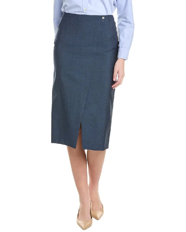 women's chiffon maxi skirtsHugo Boss Velibea Wool Pencil Skirt