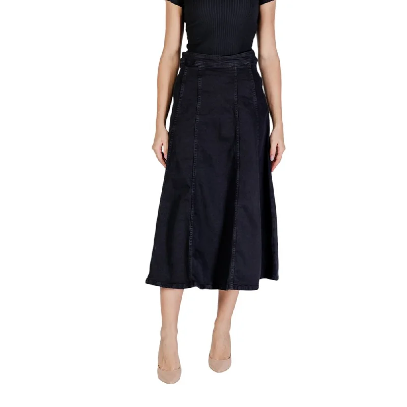 women's flowy midi skirts with pocketsICHI  Cotton Women's Skirt