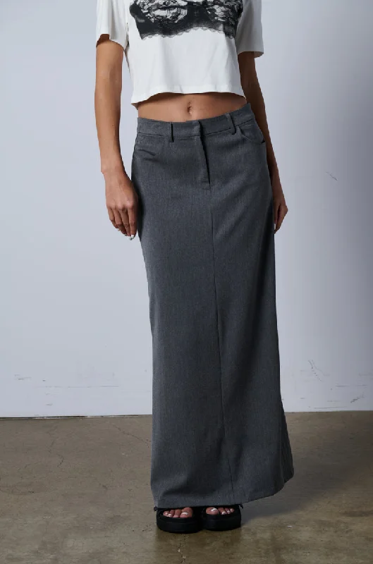 women's everyday casual skirtsMINIMAL ELEGANCE WOVEN MAXI SKIRT