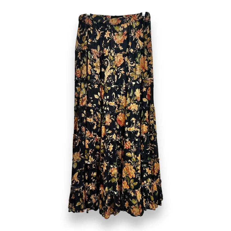 women's chiffon maxi skirtsSkirt Maxi By Ralph Lauren In Floral Print, Size: S