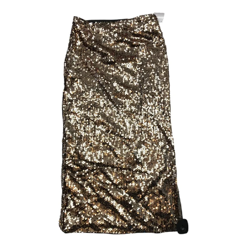 women's pajama-style formal skirtsSkirt Maxi By Shein In Gold, Size: M