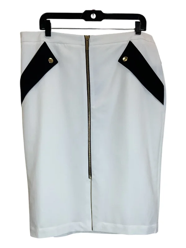 women's cocktail skirtsSkirt Midi By Worthington In White, Size: Xl