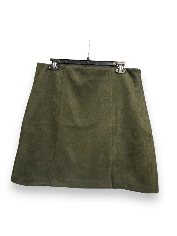 women's winter velvet skirtsSkirt Mini & Short By Loft In Green, Size: M