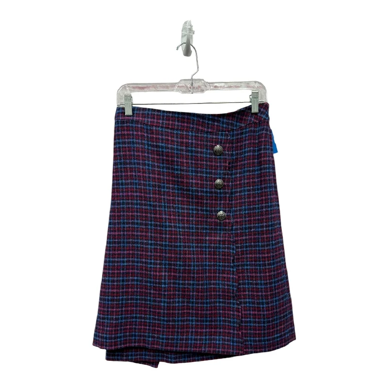 women's everyday casual skirtsSkirt Mini & Short By Talbots In Blue & Purple, Size:20